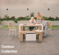 Table de jardin extensible de luxe moderne pour 14 personnes, table transformable, table extensible pour repas en plein air, ensemble de table extensible pour la vente en gros
