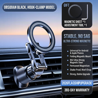 Support magnétique pour téléphone de voiture, fixation sur grille d'aération ou tableau de bord, bras extensible, rotation à 360°, aimant puissant, support universel pour smartphone