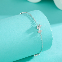 Dainty Flower 925 Silber Armband für Frauen Hot CZ Flower Bracelet Schmuck Geschenke
