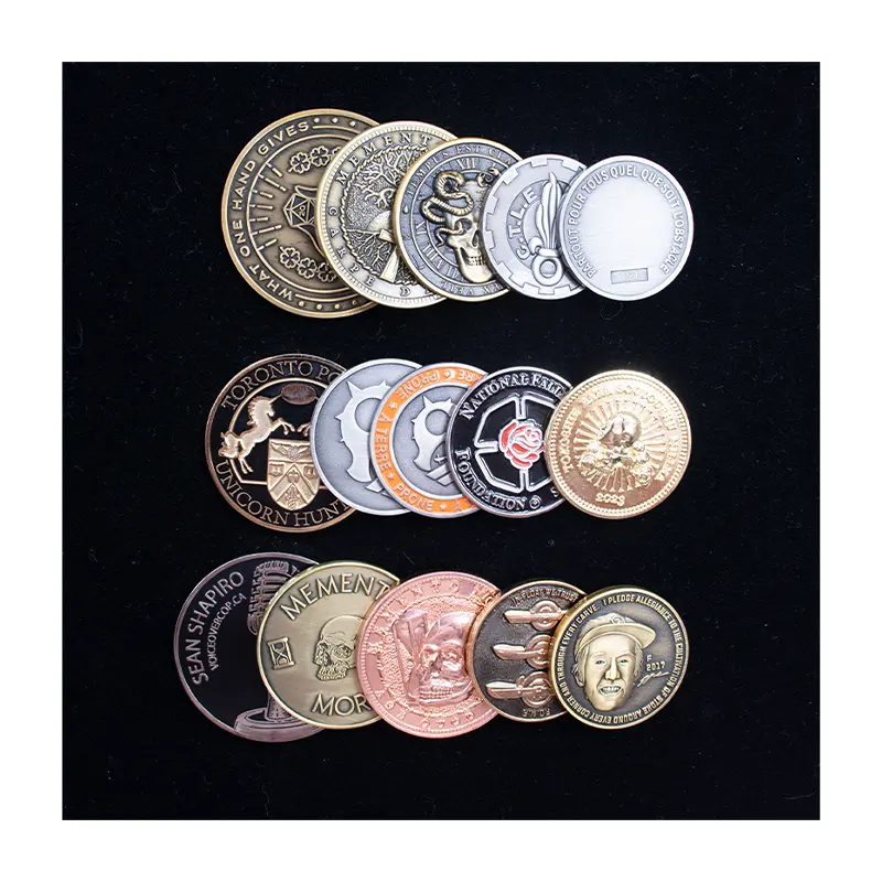 Chinese Factory Custom High Quality Gold Silver And Copper Metal Challenge Coin