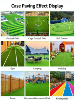Großhandel Wetterfester Günstiger Fußballrasen Synthetischer Fußballrasen Fußballfeld-Rasenteppich-Rolle