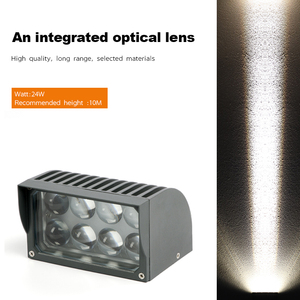 Ngoài trời uplight hẹp Chùm tia góc không thấm nước hẹp chùm dài phạm vi tường LED chiếu - Product Image 2