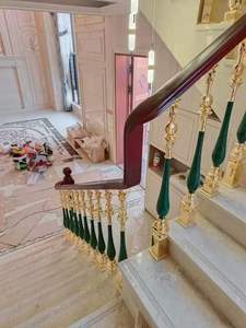 Nhôm Brass Cầu Thang Lan Can Thiết Kế Hiện Đại Bền An Toàn Lan Can Lan Can Cầu Thang Tay Vịn Cho Nhà Sử Dụng Thương Mại - Product Image 3