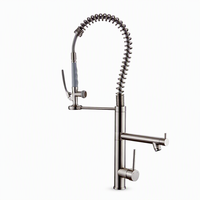 Robinet de cuisine commercial de haute qualité au design contemporain, thermostatique, monotrou, en laiton, avec corps en céramique, pour montage sur plan - Vente en gros