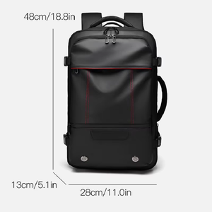 Sac à dos de voyage extensible et étanche pour homme, antivol, grande capacité, avec serrure à code, approuvé pour l'<span class=keywords><strong>avion</strong></span>, sac à dos sous vide - Product Image 2