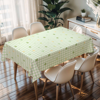 Nappe Imprimée Feuilles RNPT, Housse de Table Imperméable en PVC Rectangulaire pour Jardin Extérieur