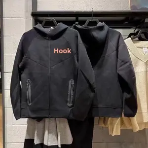 320g setelan olahraga kelas berat untuk pria jaket hoodie Solid Vintage celana panjang manset serbaguna kasual UNTUK musim semi musim gugur - Product Image 4