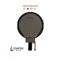 Layar LCD TFT bulat 3.4 inci, resolusi 800*800 430, modul LCD kategori produk Panel Display kecil IPS antarmuka nits MIPI