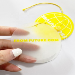 Biểu Tượng Tùy Chỉnh Hình Dạng Vòng Tròn Các Tông Quần Áo Treo Thẻ Sang Trọng Rõ Ràng Giấy PVC In Thẻ Cho Giày Dép Và Hàng May Mặc - Product Image 3