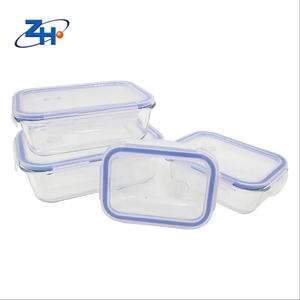 Lonchera Escolar Minimalista Personalizada ZHGB-071, Vidrio Transparente <span class=keywords><strong>para</strong></span> Tupperware, Juego de 2-3 Piezas <span class=keywords><strong>para</strong></span> Preparación de Comidas y Almacenamiento de Alimentos - Product Image 3