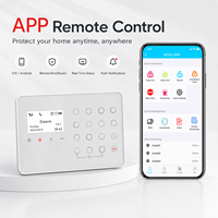 Sistema de Alarma de Seguridad Inteligente para el Hogar W7 4G WiFi GSM con Control Remoto por Aplicación, Compatible con SIA CID ARC CMS, OEM ODM