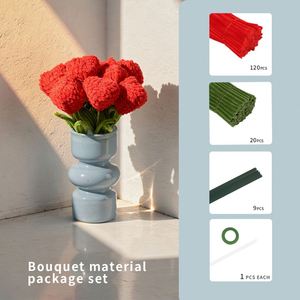 Kit de fleurs 3D en forme de cœur en épanouissement, en fil de fer sculptural, cadeau d'amour parfait pour la Saint-Valentin, la Fête des Mères et toutes les occasions spéciales - Product Image 3