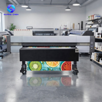 Imprimante UV Latex1802 de 1,8 m de largeur pour impression jet d'encre sur vinyle, film PET, film pour caisson lumineux, bannière, tissu de drapeau, publicité