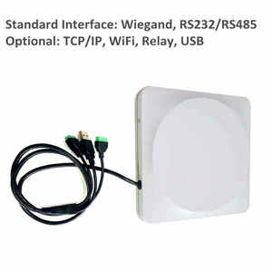 Lector RFID TCP/IP RS485 Wiegand de Material ABS con Alcance de Lectura de 0-3m, Prueba Gratuita y SDK de Demostración - Product Image 3