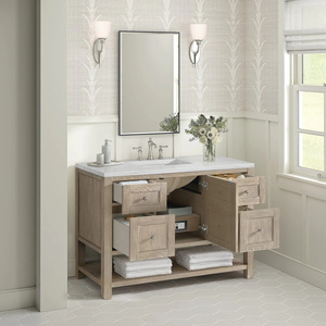 Armadietto da <span class=keywords><strong>bagno</strong></span> in rovere imbiancato nordamericano di lusso personalizzato - Product Image 4