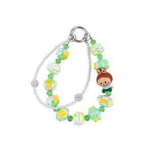 Nouvelle perle de résine créative peinte à la main en perles de dessin animé boucle décorative pendentif de sac porte-clés de voiture polyvalent - Product Image 5