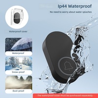 Household Wireless Self-Powered Doorbell DC Digital Chime Button with Battery-EU/UK/US Standard Model