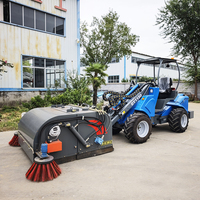 Taian Dieselmotor Kleiner Gartenlader DY1150 Landwirtschaftlicher Teleskop-Radlader