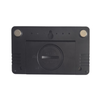 Mini horloge de bureau numérique électronique en plastique avec alarme, thermomètre LCD, hygromètre, magnétique, alimentée par piles, pour personnes âgées, maison, cuisine, chambre