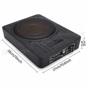 Amplificateur de subwoofer actif ultra-fin 12V 600W 10 pouces pour siège de voiture, amplificateur de subwoofer audio de voiture, prend en charge l'amplificateur de haut-parleur monocanal - Product Image 6