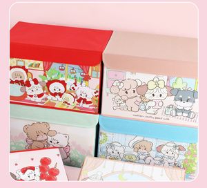 Kotak Penyimpanan Lipat Mikko Lucu MK053 untuk Pakaian dan Mainan, Kotak Penyimpanan Kain Non-woven Bergaya Kartun Kawaii - Product Image 4