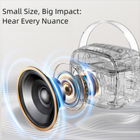 Haut-parleur portable, mini haut-parleur karaoké, 2 micros sans fil, son haute fidélité, lumières LED, cadeau de Noël pour enfants