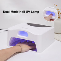 Lampe à ongles UV LED 2-en-1 à double couche et double zone, séchage rapide, 4 réglages de minuterie, capteur intelligent, prix usine, personnalisable OEM