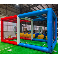 Terrain de football gonflable commercial en PVC pour événements, jeu de football drone, tente gonflable, arène d'obstacles drone