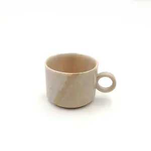 Hot bán biểu tượng tùy chỉnh bằng đá cẩm thạch đá tea cup với khay