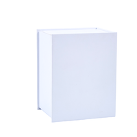 Boîte cadeau rigide blanche portable haut de gamme personnalisée avec couvercle à charnière, impression sérigraphique, emballage en carton de luxe pour bijoux et cosmétiques
