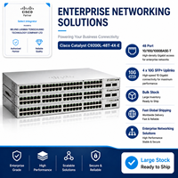 Cisco Catalyst 9200 Switch de Red de 48 Puertos C9200L-48T-4X-E