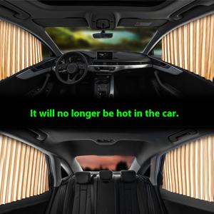 Rideau de fenêtre magnétique universel direct d'usine pare-soleil latéral intérieur de voiture avec matériau en tissu de protection solaire d'isolation thermique - Product Image 2