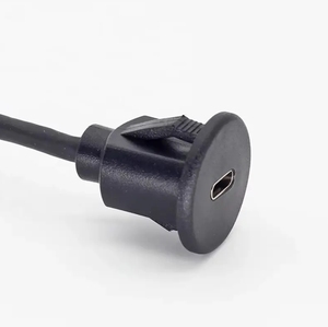 <span class=keywords><strong>C</strong></span>âble d'extension <span class=keywords><strong>USB</strong></span> de bureau à montage sur panneau, 1m, <span class=keywords><strong>noir</strong></span>, <span class=keywords><strong>USB</strong></span>-<span class=keywords><strong>C</strong></span>, mâle vers type <span class=keywords><strong>C</strong></span>, femelle - Product Image 3