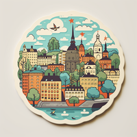 Réfrigérateur en résine de haute qualité, design moderne de style Stockholm, forte attraction, forme irrégulière, souvenir moyen