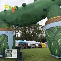 Arche gonflable personnalisée en forme de cornichon de concombre avec logo publicitaire pour la décoration de fête