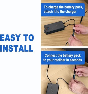 25.9V 5000mAh LCD 디스플레이가 있는 전동 리클라이너 소파 리프트 체어 소파 리클라이닝 가구용 리튬 배터리 - Product Image 5