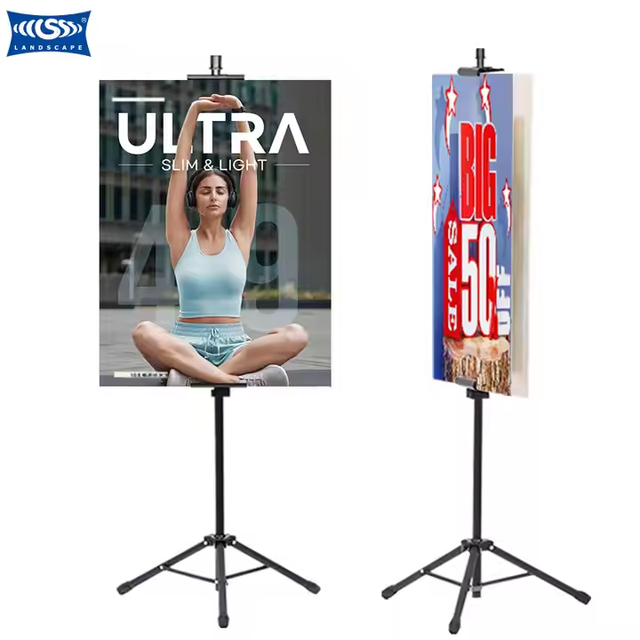 Portable Tripod Frame Poster Stand & Outdoor Banner Stand Easy Assembly Detachable Design Exhibition Display Best Price