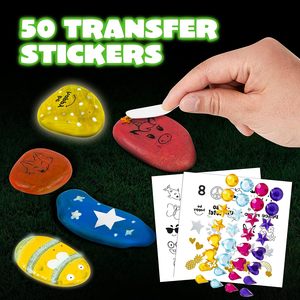 DIY Rock <b>Painting</b> Kit Creative Child Drawing Toy Colorful Acrylic Rocking Rock <b>Stone</b> Craft Paint Kits - Product Image 6