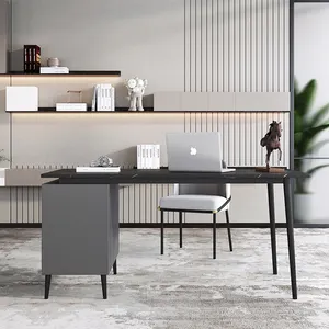 Table de luxe en marbre italien, bureau, simple, meuble d'étude