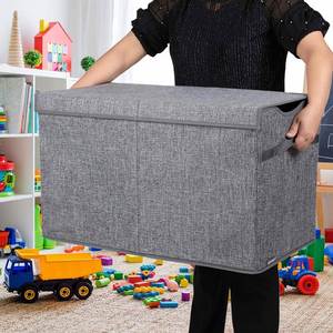 Kids, Boys, Girls, Nursery Room, Playroom, Closet Collapsible Sturdy <b>Storage</b> Bins <b>Storage</b> <b>Basket</b> with <b>Lids</b> - Product Image 5