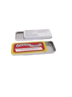 Boîte en métal rectangulaire coulissante personnalisée de haute qualité pour bonbons, pilules, chewing-gums, cadeaux, artisanat, emballage