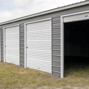 S-Portable Design Moderne Préfabriqué Structure en Acier Maison Salle de Stockage et 4 Portes Enroulées pour <span class=keywords><strong>Garage</strong></span> Extérieur - Product Image 1