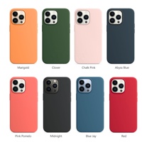Pour iPhone 11 12 13 14 Pro Max étui liquide Silicone Gel caoutchouc couverture de téléphone doux microfibre tissu doublure coussin couverture arrière étuis