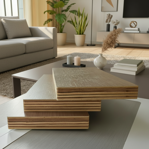 ไม้อัดเมลามีนคุณภาพสูง 18 มม. 4x8 ทันสมัย เป็นมิตรกับสิ่งแวดล้อม ใช้สำหรับตู้เสื้อผ้า ทนน้ำ - Product Image 2