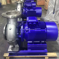 Pompe à connexion par bride à moteur triphasé pour traitement d'eau propre, série ISW, en acier inoxydable de haute qualité, basse pression, OEM