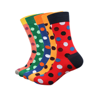 Multi Design Colorful Fashion Funny Crew Printed Socks Chaussettes unisexes en coton Chaussettes décontractées Design printanier