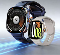 Reloj Inteligente de Monitoreo de Salud con Pantalla AMOLED, Correa de Silicona, Monitor de Frecuencia Cardíaca Magnético, Monitorización del Sueño, Videollamadas, Resistente al Agua IP67