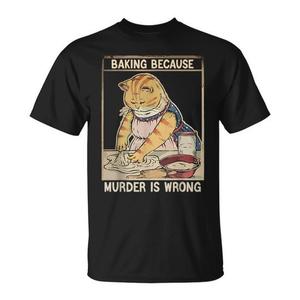 Camiseta con cita de Cat Baker, camiseta de manga corta con cuello redondo unisex para adultos, promocional - Product Image 1