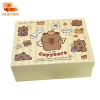Boîtes d'emballage en carton pour petits animaux de dessin animé en gros, avec logo personnalisé, cadeau pour la Journée des enfants, diverses options, livraison rapide