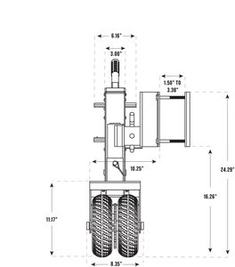 Mini remolque eléctrico de 8000lbs de capacidad, Dolly Mover con soporte, neumáticos de goma nunca planos, freno automático - Product Image 4
